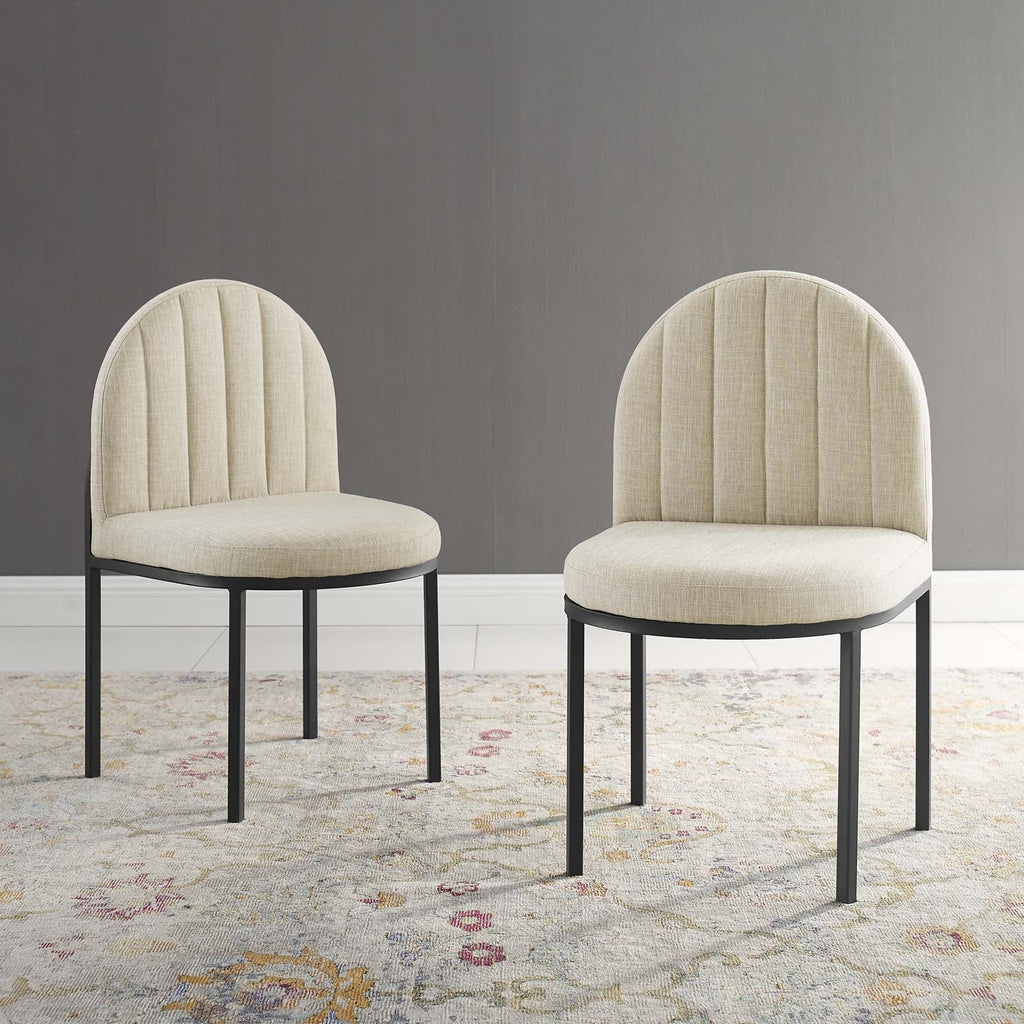 Isla Upholstered Fabric Dining Side Chair Set of 2 by Modway