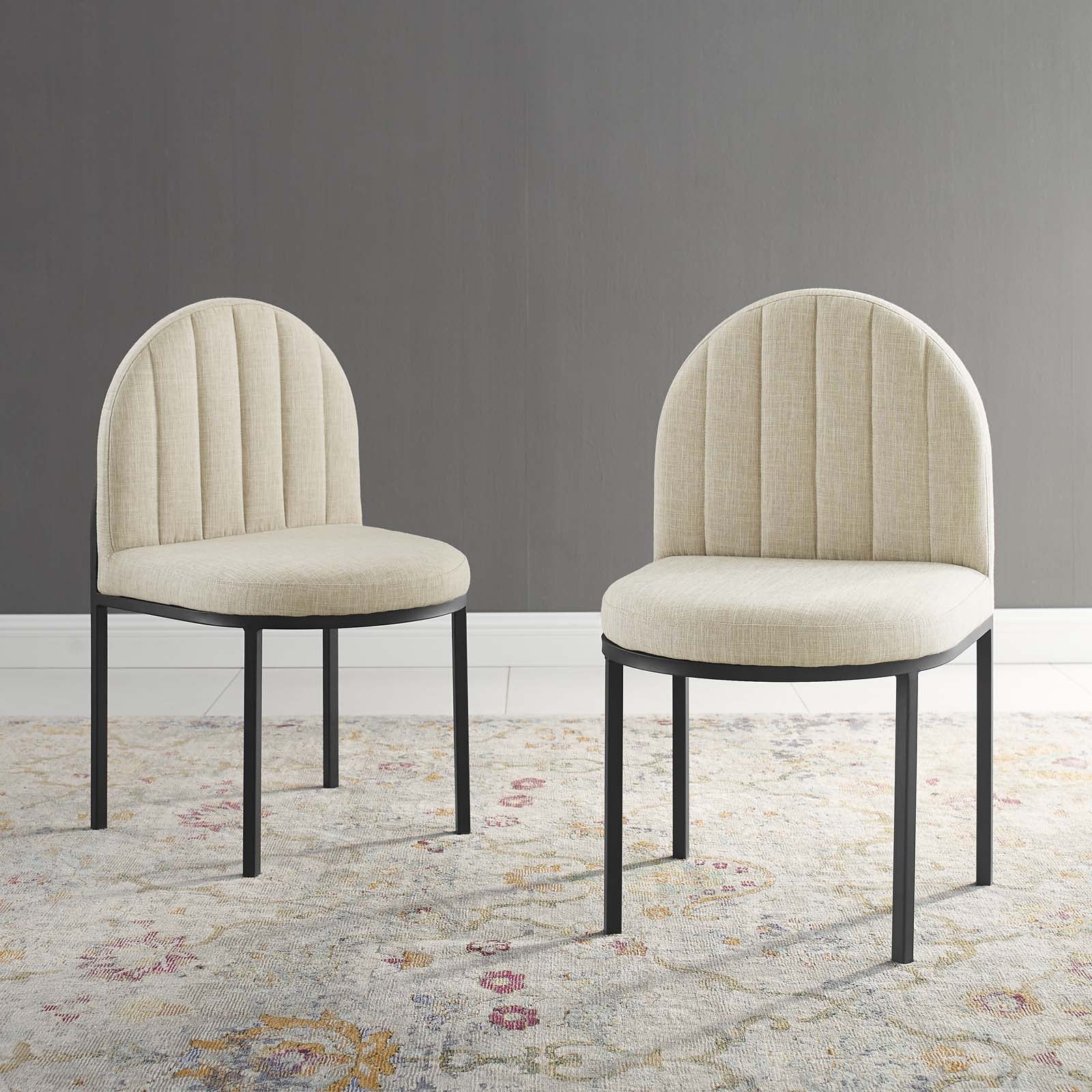 Isla Upholstered Fabric Dining Side Chair Set of 2 by Modway