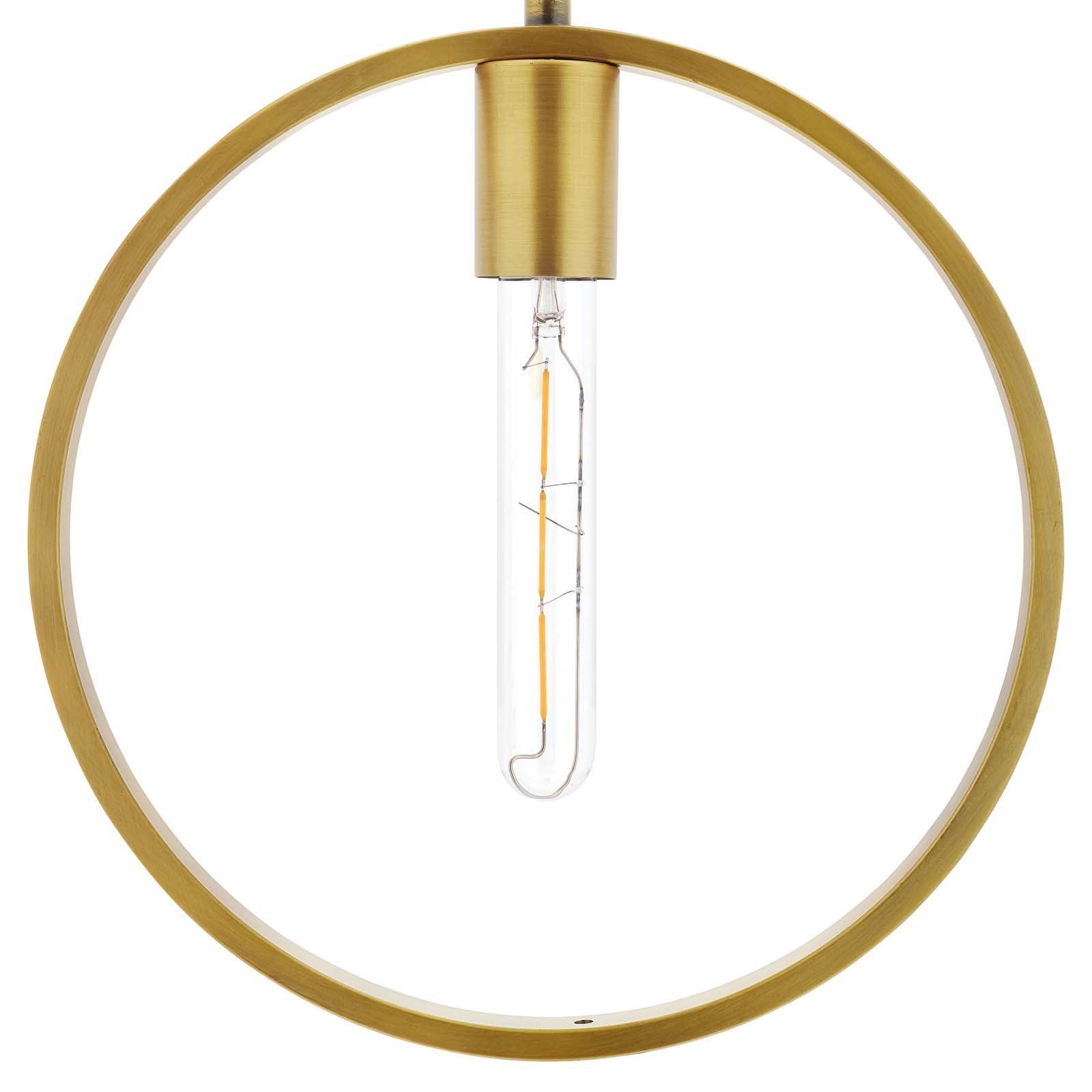 Orbit Brass Ceiling Pendant Light by Modway