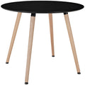 Track Round Dining Table in Black