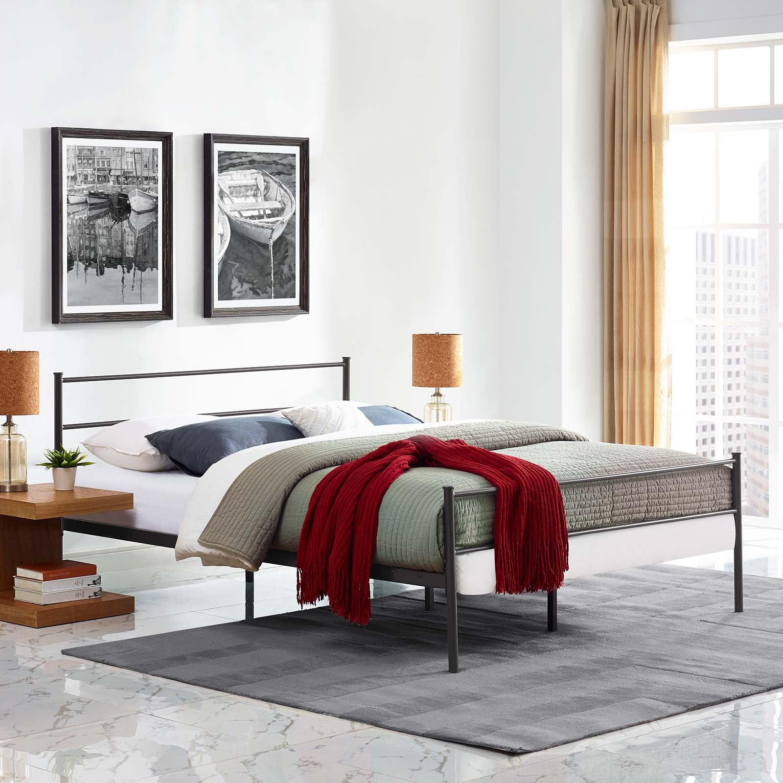 Alina Platform Queen Bed Frame by Modway