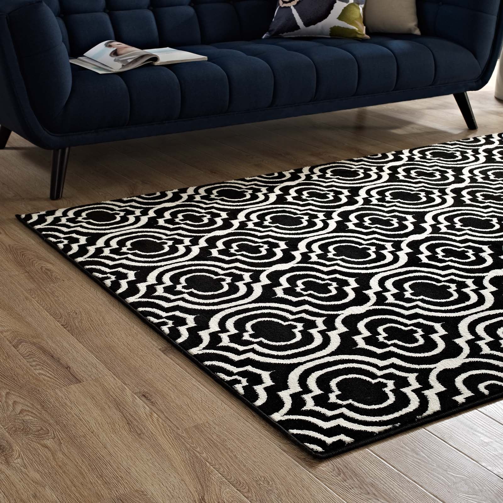 Frame Transitional Moroccan Trellis 8x10 Area Rug by Modway