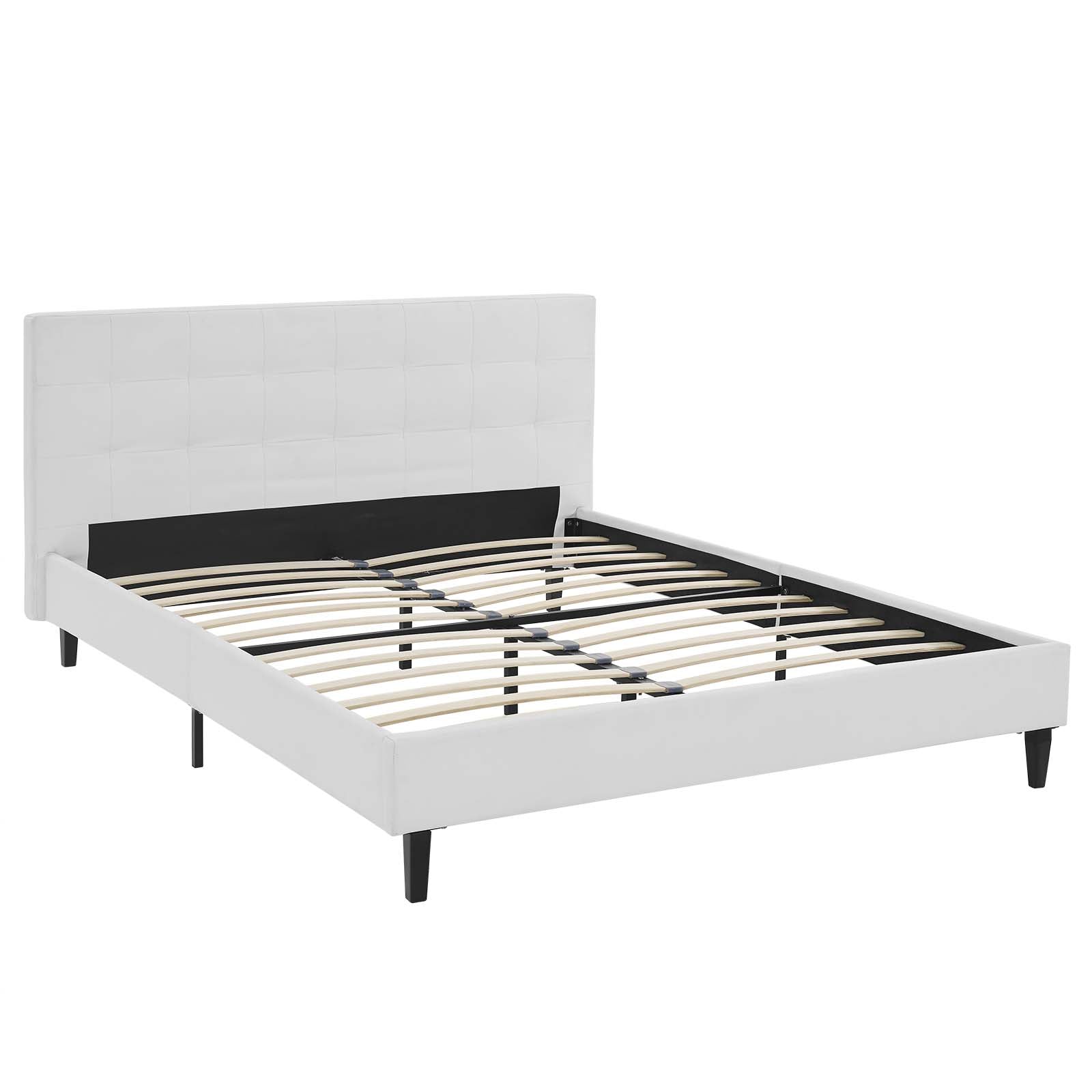 Linnea Faux Leather Queen Bed by Modway