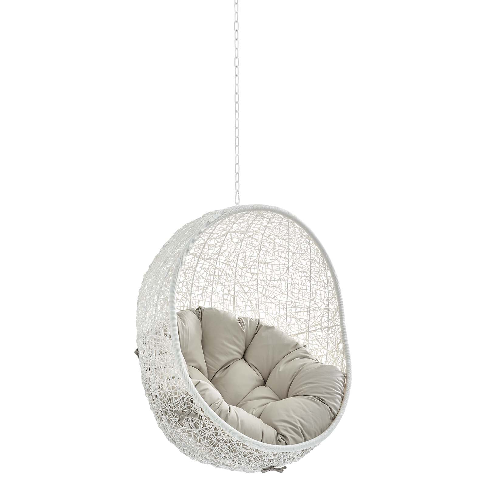 Hide Sunbrella¨ Fabric Swing Outdoor Patio Lounge Chair Without Stand by Modway