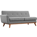 Engage Left-Arm Upholstered Fabric Loveseat by Modway