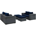 Summon 5 Piece Outdoor Patio Sunbrella¨ Sectional Set by Modway