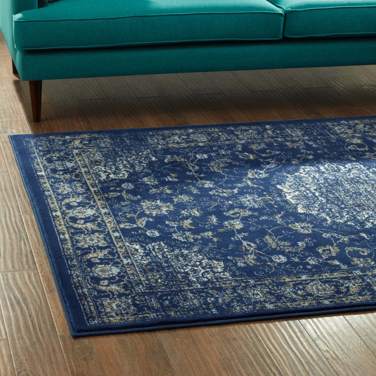 Lilja Distressed Vintage Medallion 5x8 Area Rug by Modway