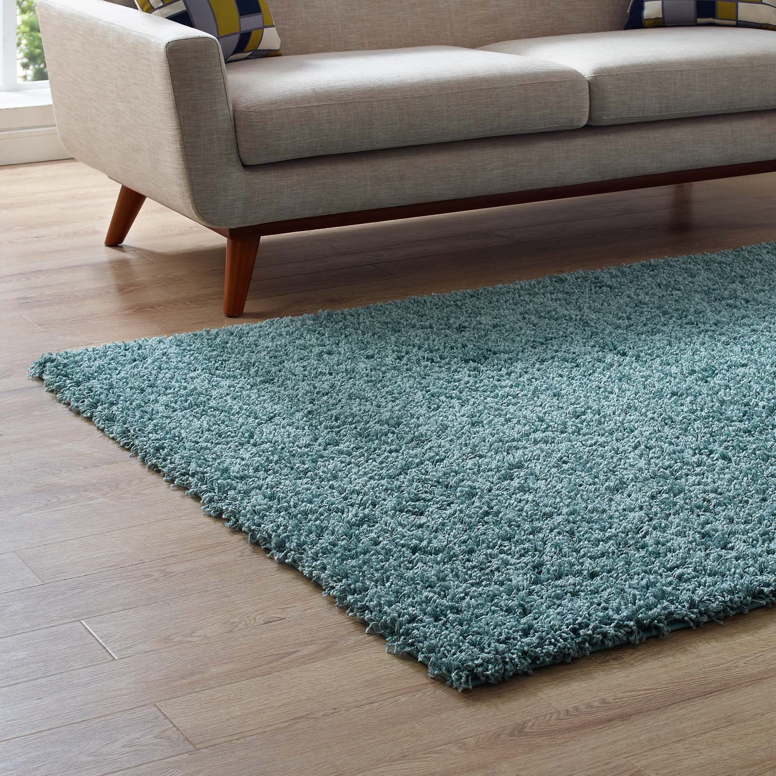 Enyssa Solid 8x10 Shag Area Rug by Modway
