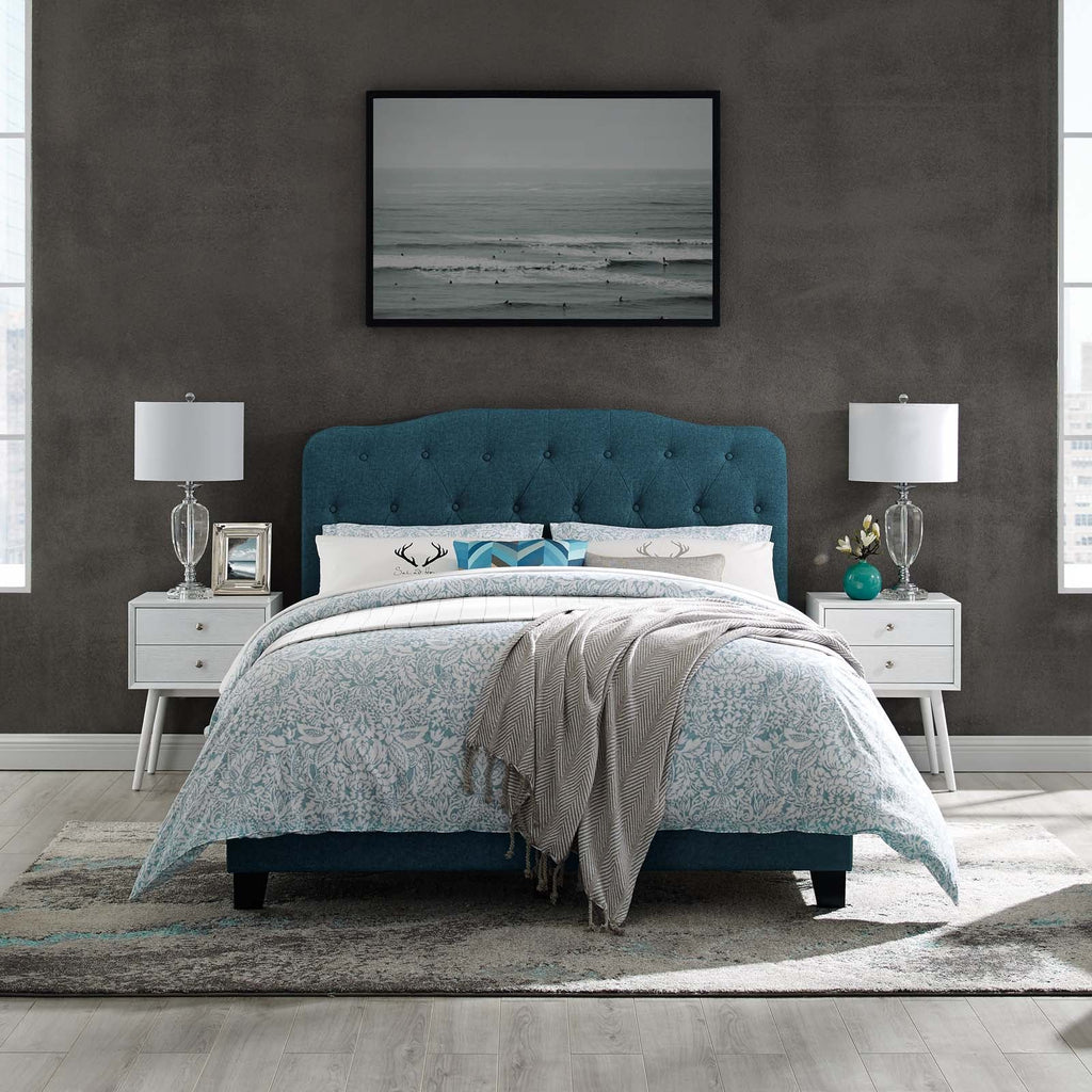 Amelia Upholstered Fabric Queen Bed by Modway