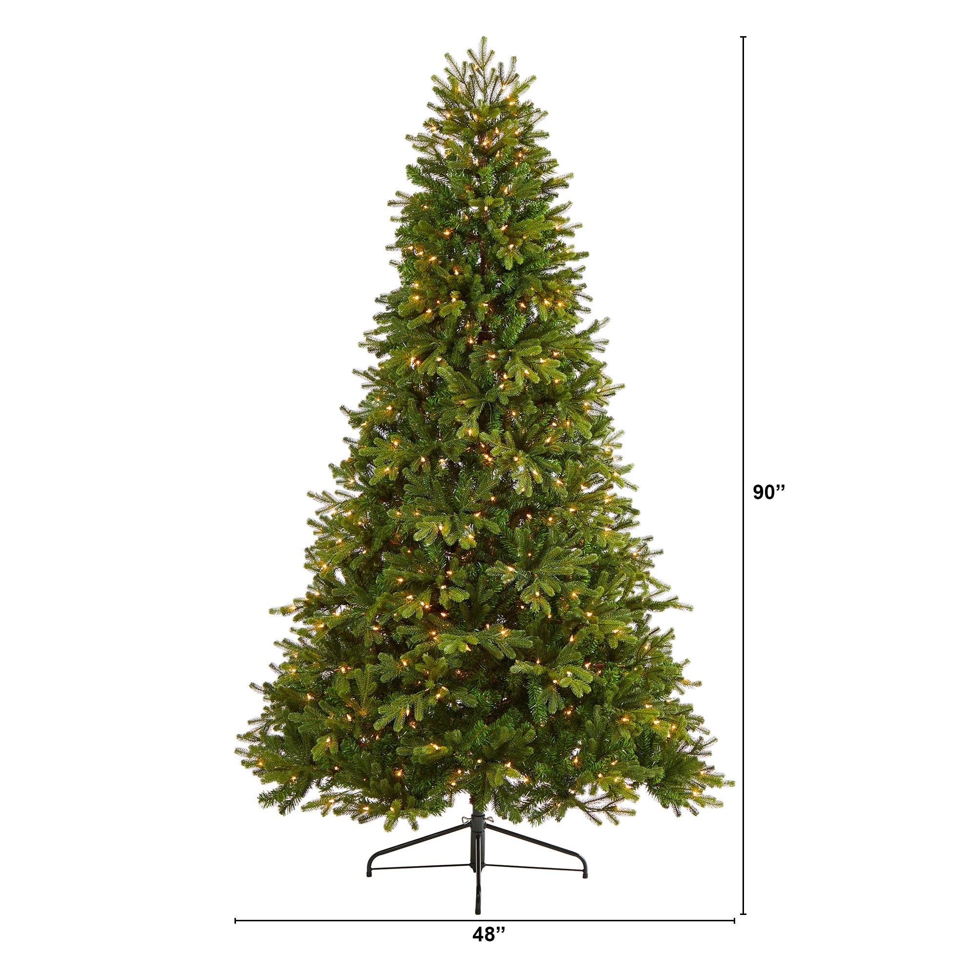 7.5' Washington Fir Artificial Christmas Tree w/600 Clear Lights
