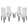 Confer Vinyl Dining Side Chair Set of 4 by Modway