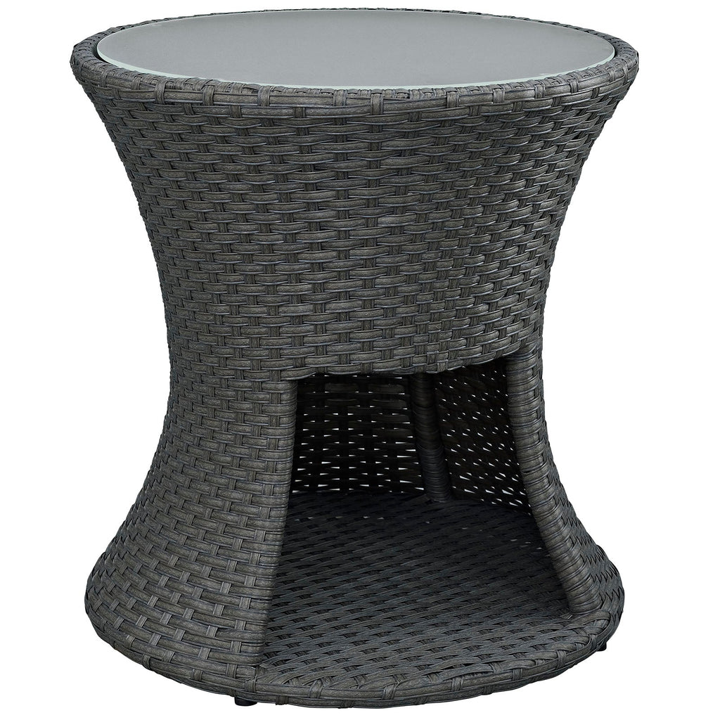 Sojourn Round Outdoor Patio Side Table by Modway