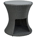 Sojourn Round Outdoor Patio Side Table by Modway