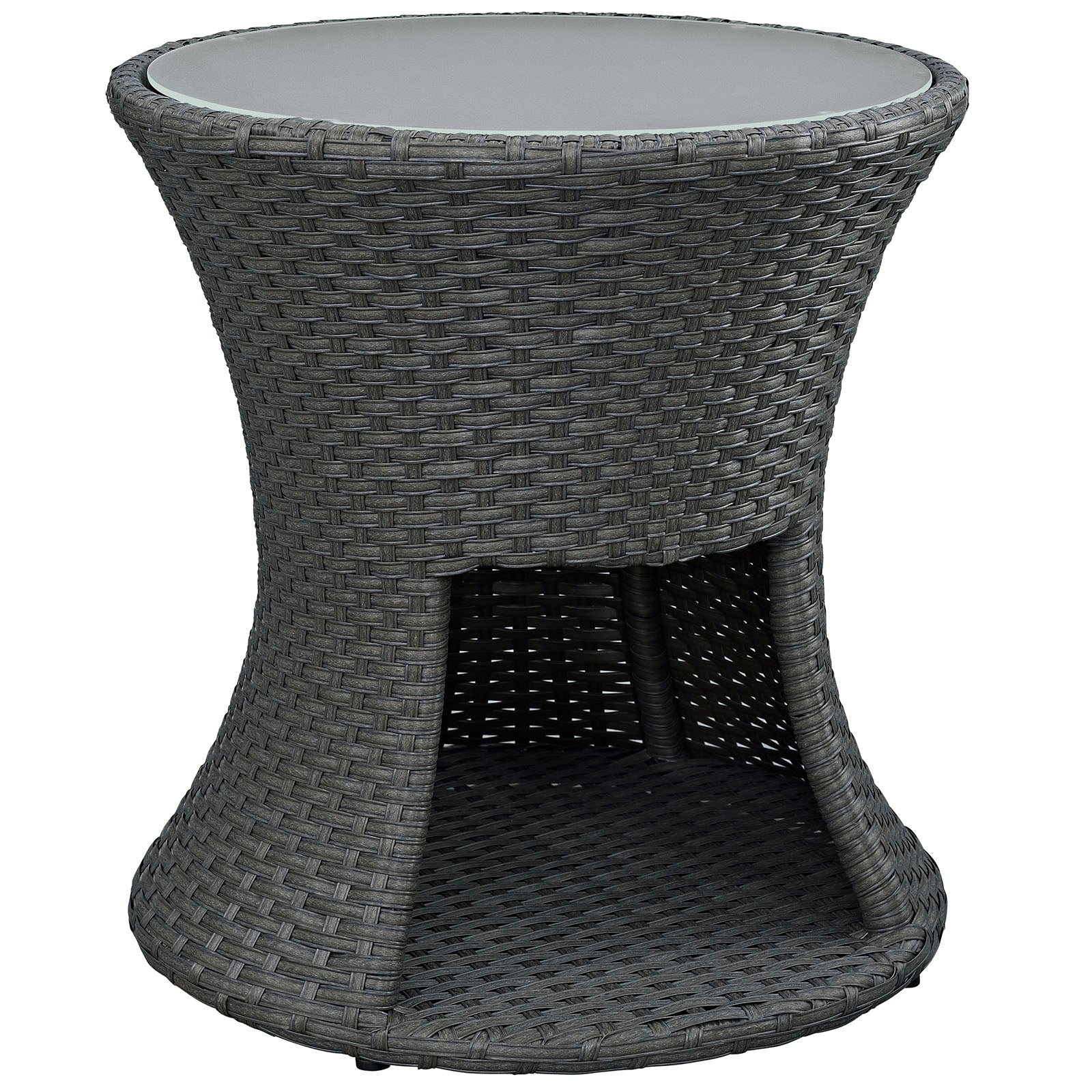 Sojourn Round Outdoor Patio Side Table by Modway
