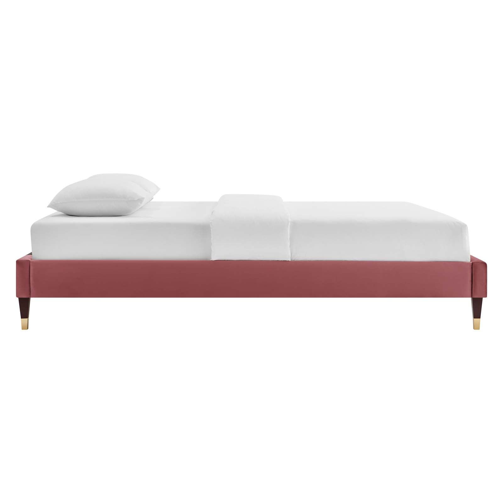 Harlow Performance Velvet King Platform Bed Frame by Modway