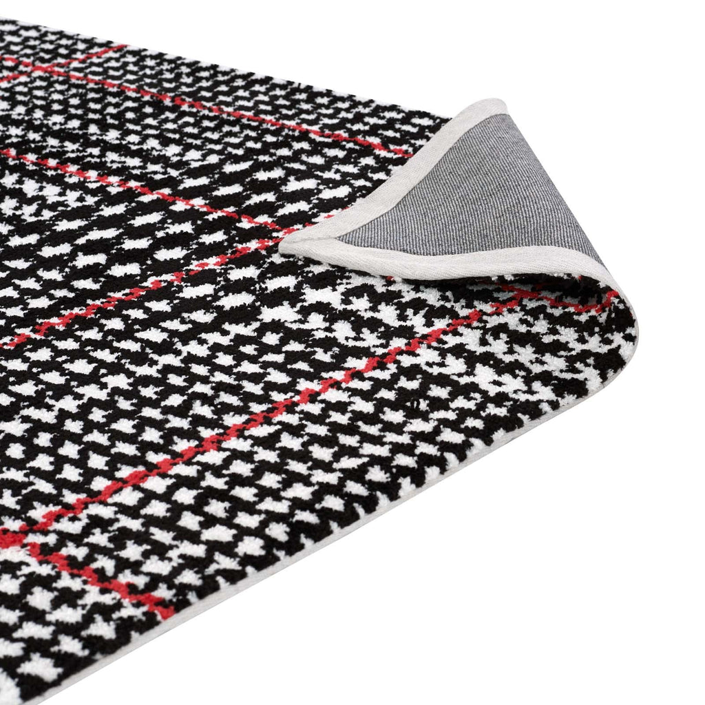 Kaja Abstract Plaid 5x8 Area Rug by Modway