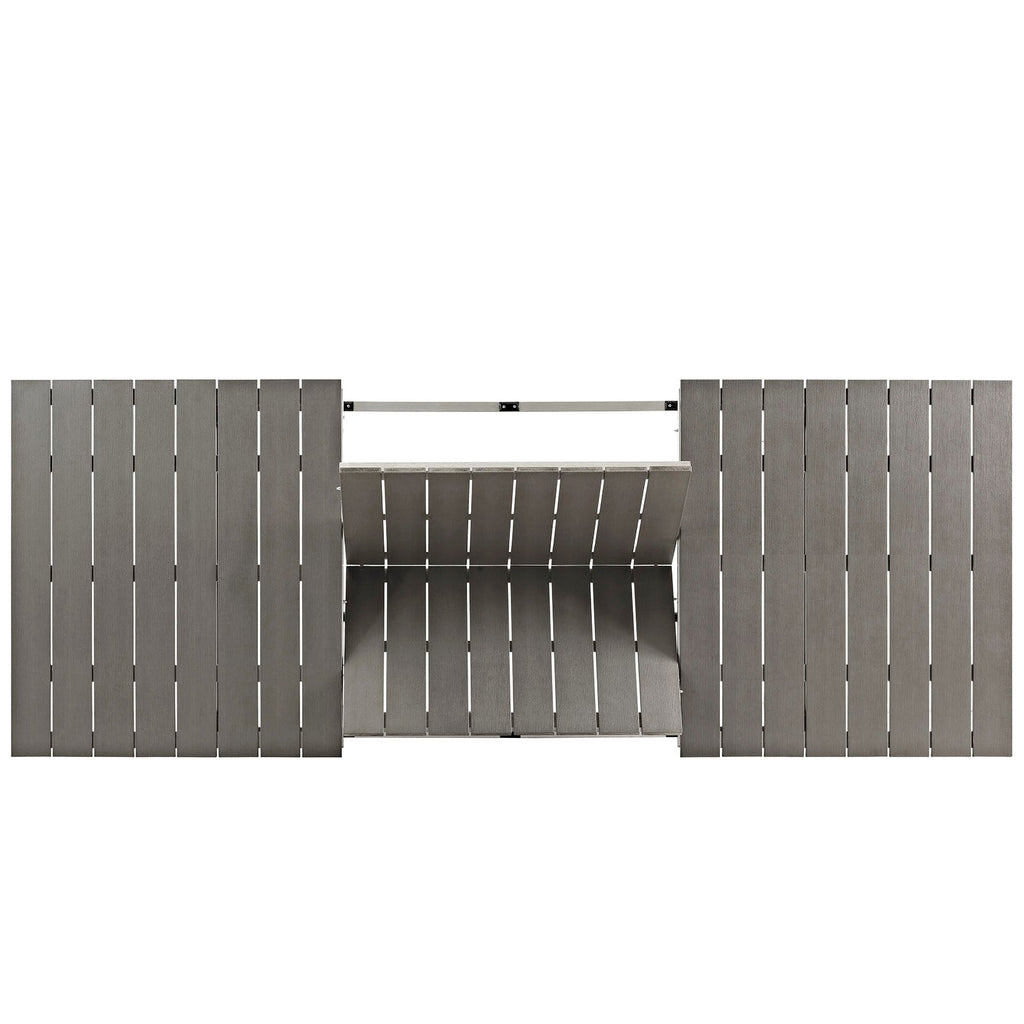 Shore Outdoor Patio Aluminum Dining Table by Modway