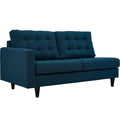 Empress Left-Facing Upholstered Fabric Loveseat by Modway