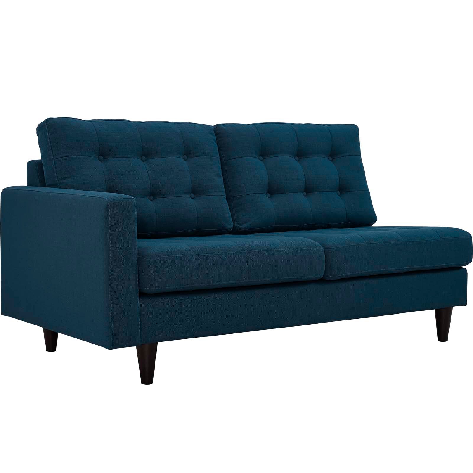 Empress Left-Facing Upholstered Fabric Loveseat by Modway