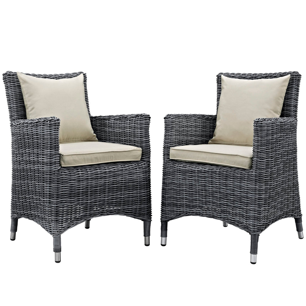 Summon 2 Piece Outdoor Patio Sunbrella¨ Dining Set by Modway