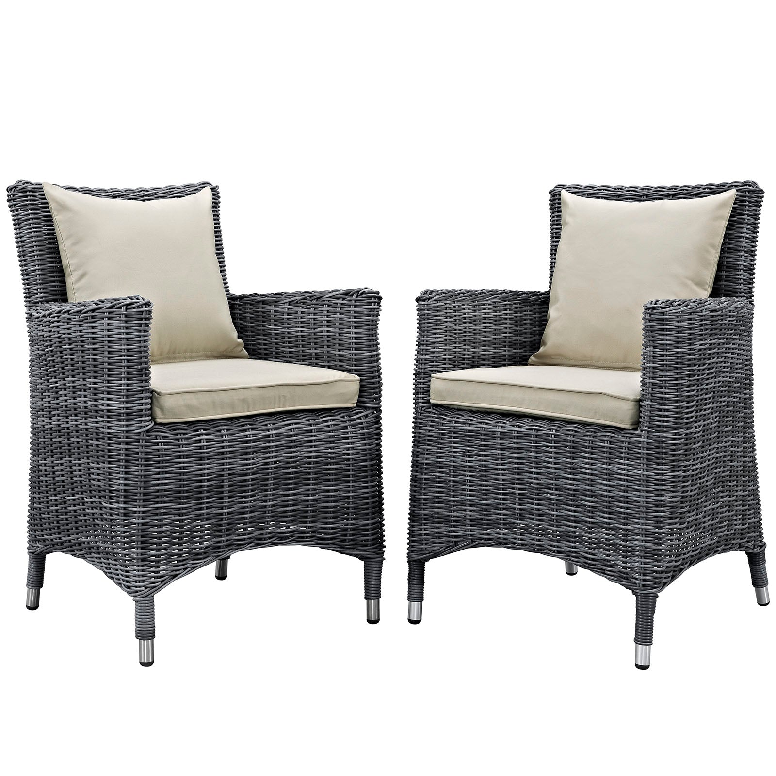 Summon 2 Piece Outdoor Patio Sunbrella¨ Dining Set by Modway