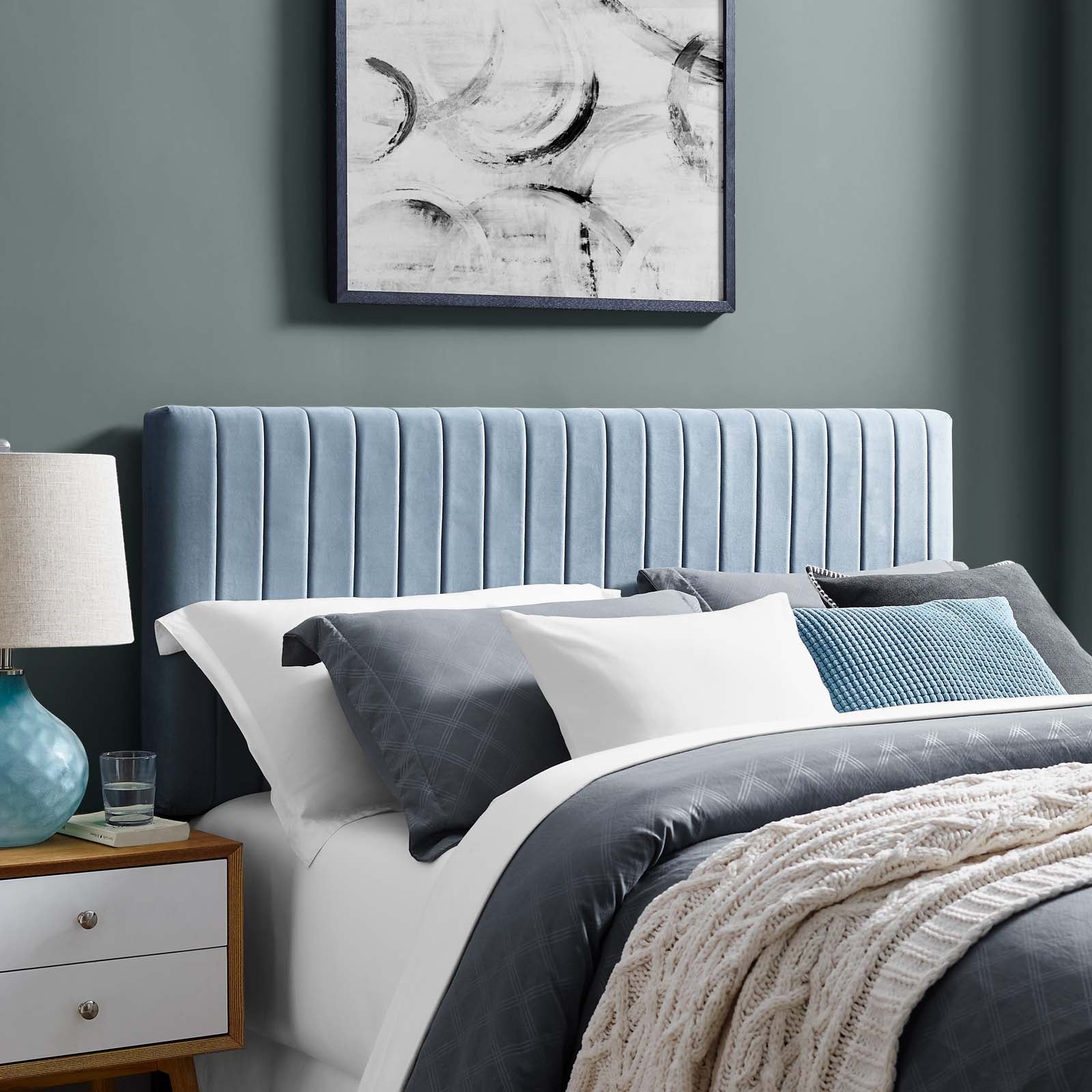 Keira Performance Velvet Full / Queen Headboard by Modway