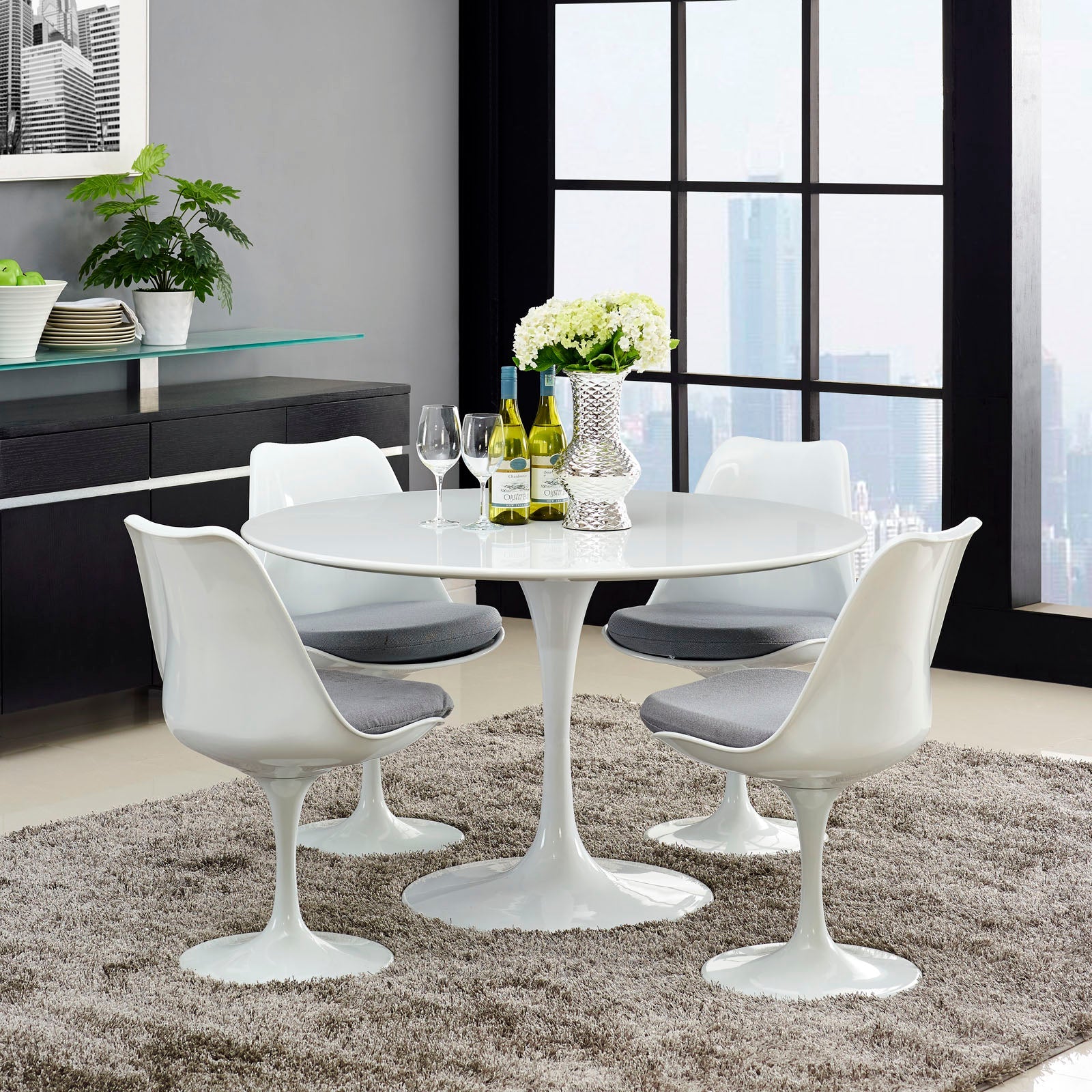 Lippa 48" Round Wood Dining Table by Modway