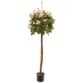 4' Rose Topiary Artificial Tree