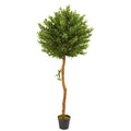 5.5"  Olive Topiary Artificial Tree UV Resistant (Indoor/Outdoor)