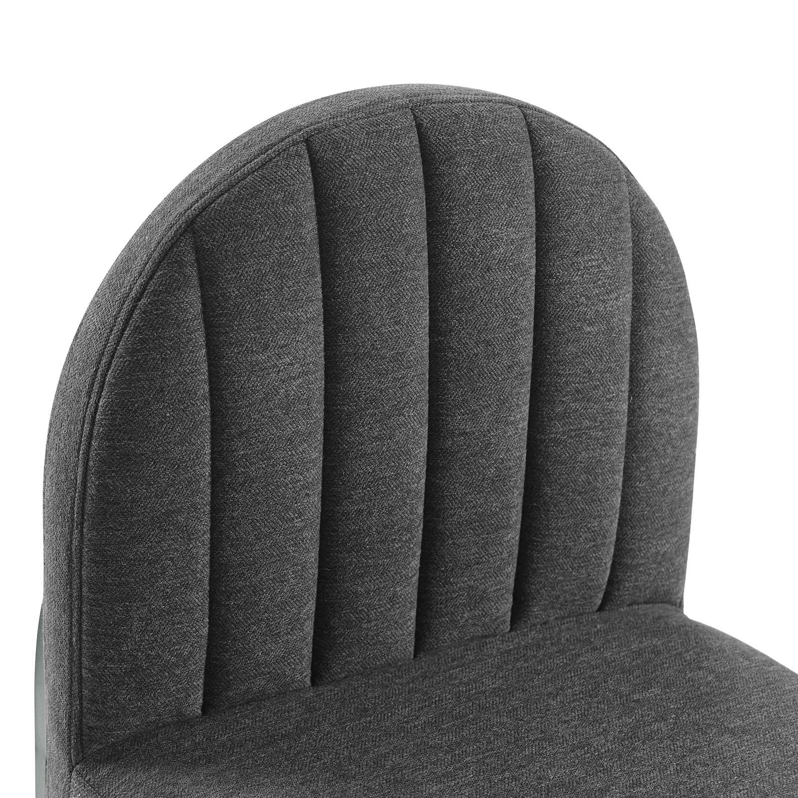 Isla Channel Tufted Upholstered Fabric Dining Side Chair by Modway