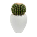 Cactus Artificial Plant in White Planter