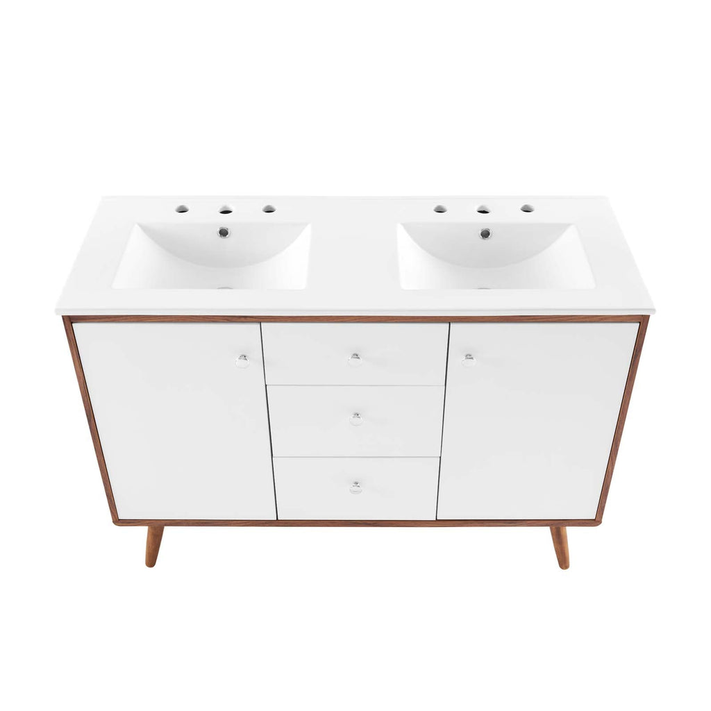Transmit 48" Double Sink Bathroom Vanity by Modway