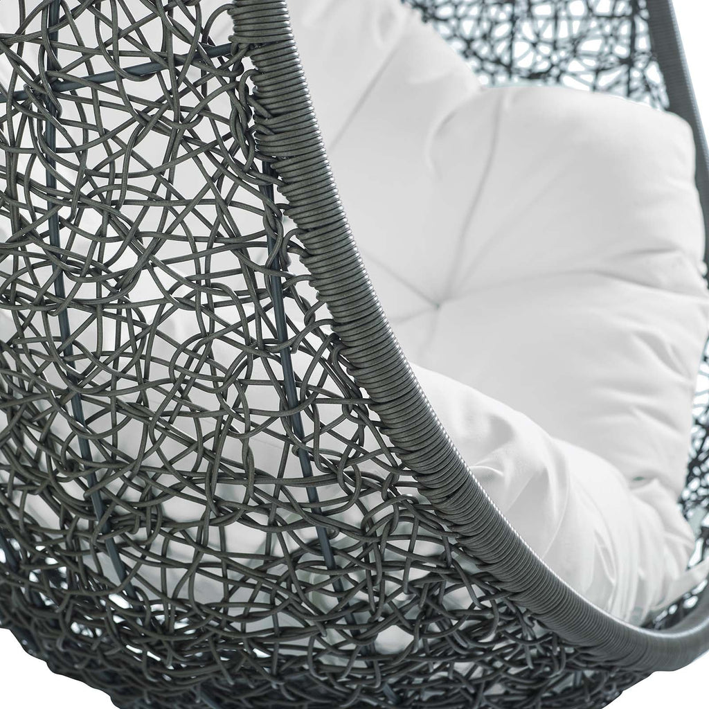 Hide Sunbrella¨ Fabric Swing Outdoor Patio Lounge Chair Without Stand by Modway