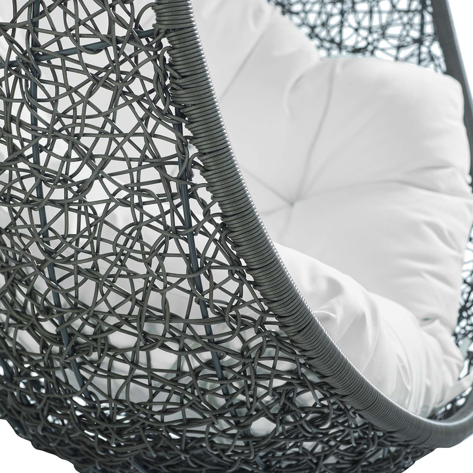 Hide Sunbrella¨ Fabric Swing Outdoor Patio Lounge Chair Without Stand by Modway
