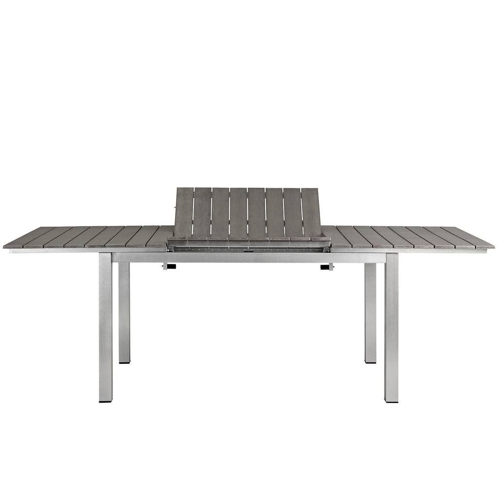 Shore Outdoor Patio Aluminum Dining Table by Modway