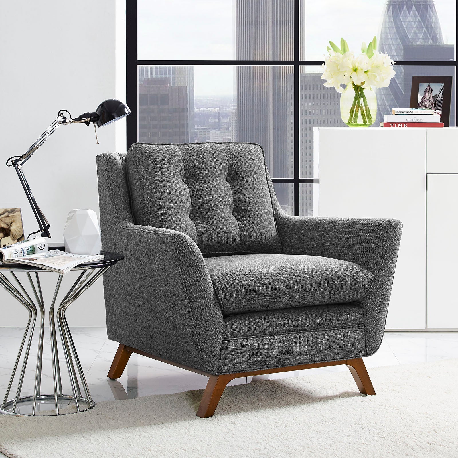 Beguile Upholstered Fabric Armchair by Modway