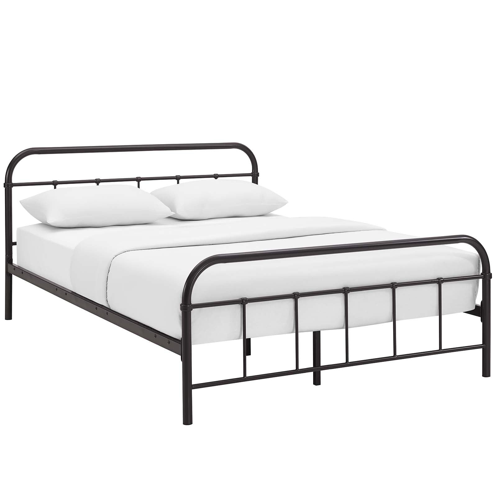 Maisie Stainless Steel Queen Bed Frame by Modway