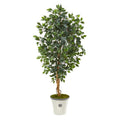 65"  Ficus Artificial Tree in Decorative Planter