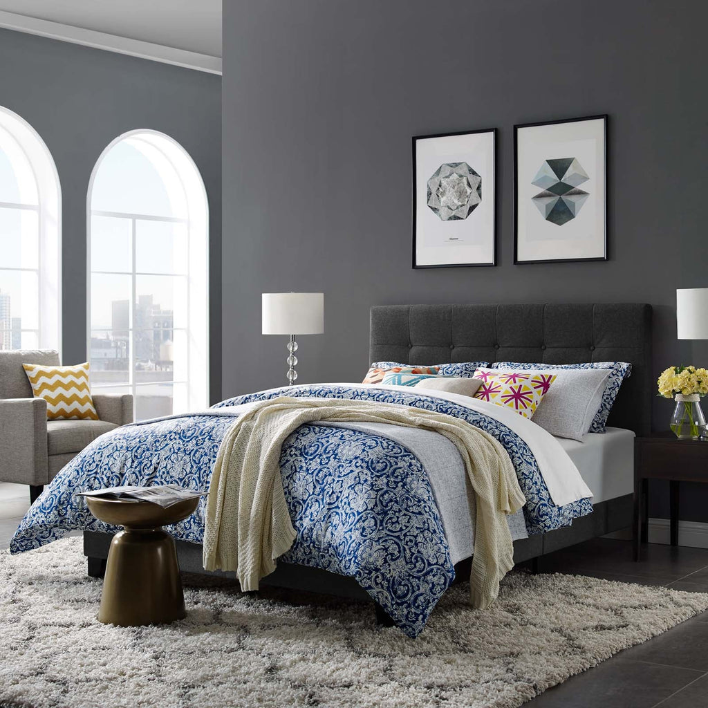 Amira Upholstered Fabric Twin Bed by Modway