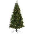 7' Grand Teton Spruce Flat Back Artificial Christmas Tree w/220 Clear LED