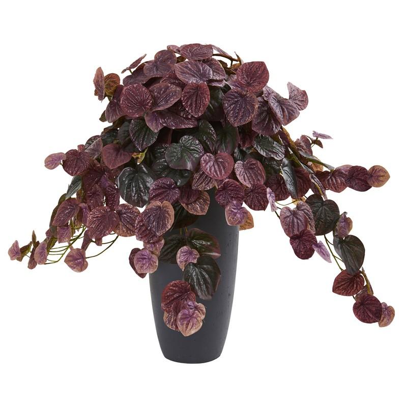 26"  Peperomia Artificial Plant in Decorative Planter (Real Touch)