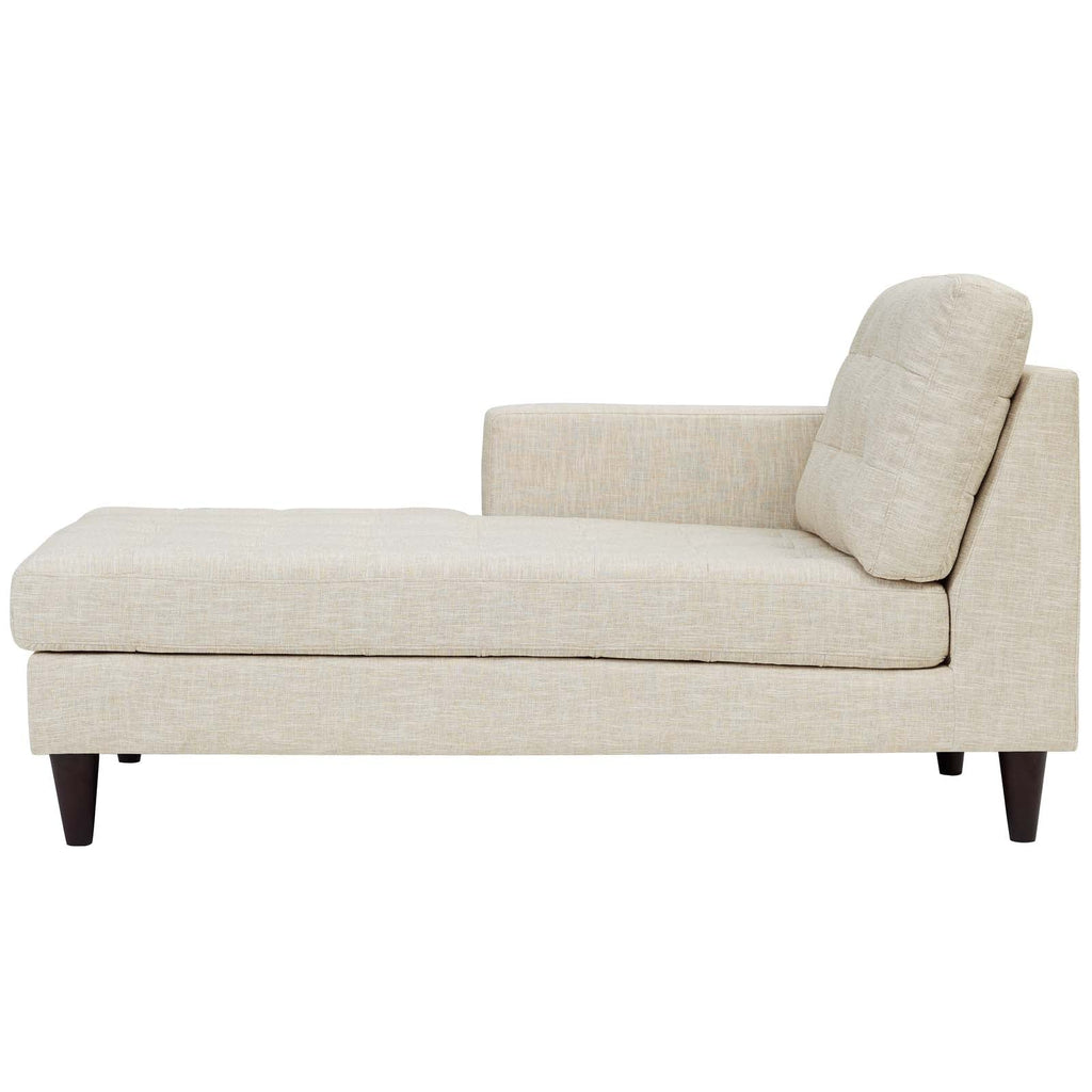 Empress Left-Arm Upholstered Fabric Chaise by Modway