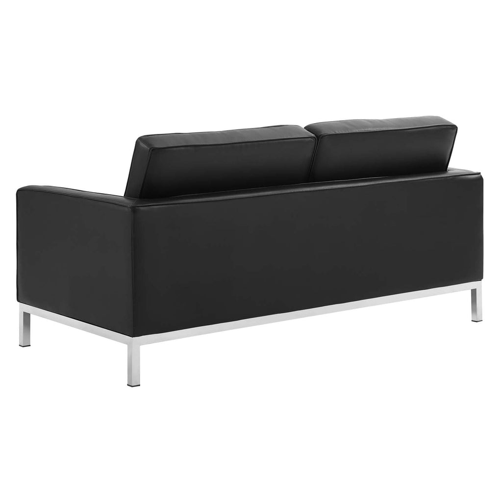 Loft Tufted Vegan Leather Loveseat by Modway
