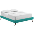 Loryn Fabric King Bed Frame with Round Splayed Legs by Modway