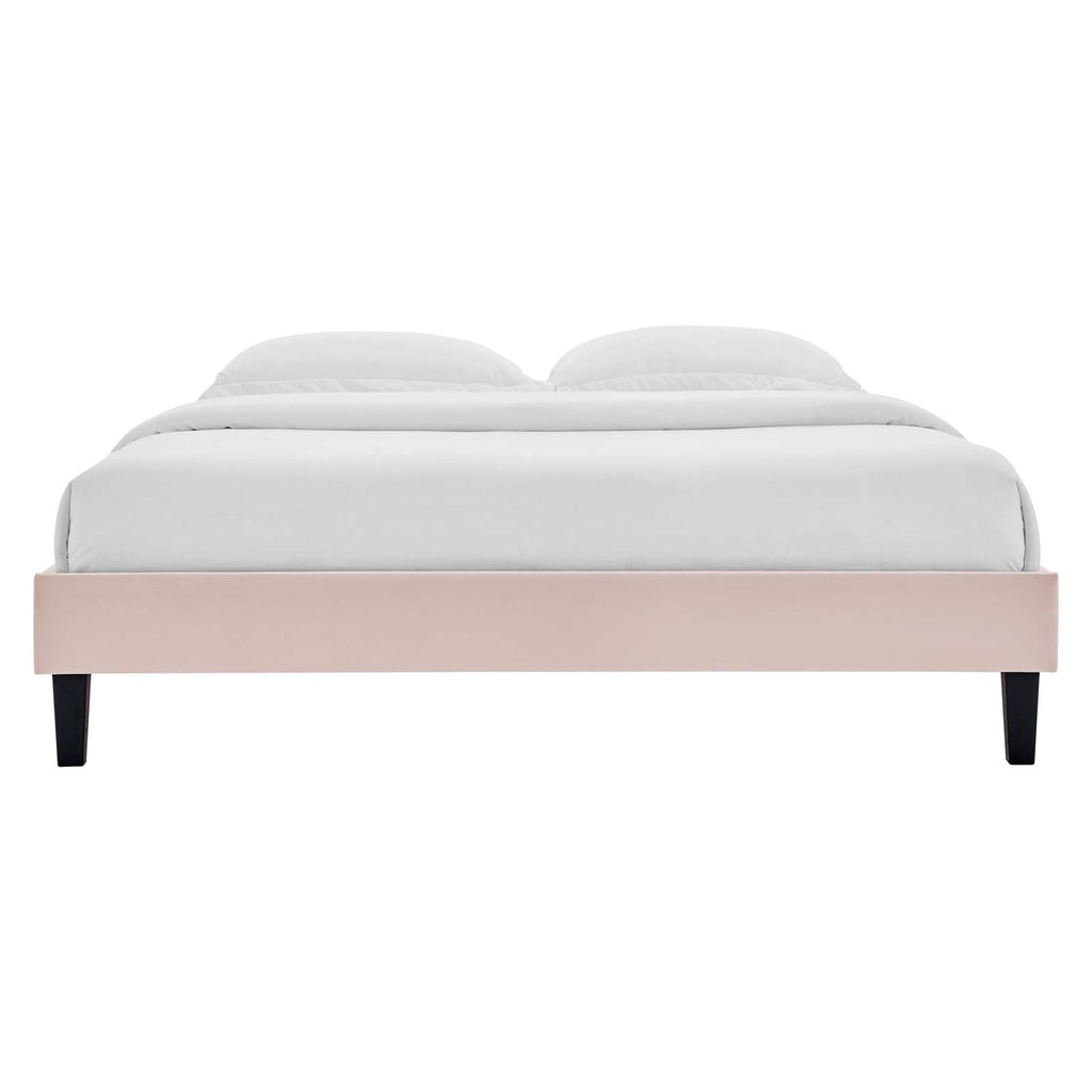 Reign Performance Velvet Full Platform Bed Frame by Modway
