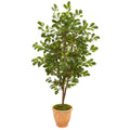 67"  Oak Artificial Tree in Terra Cotta Planter