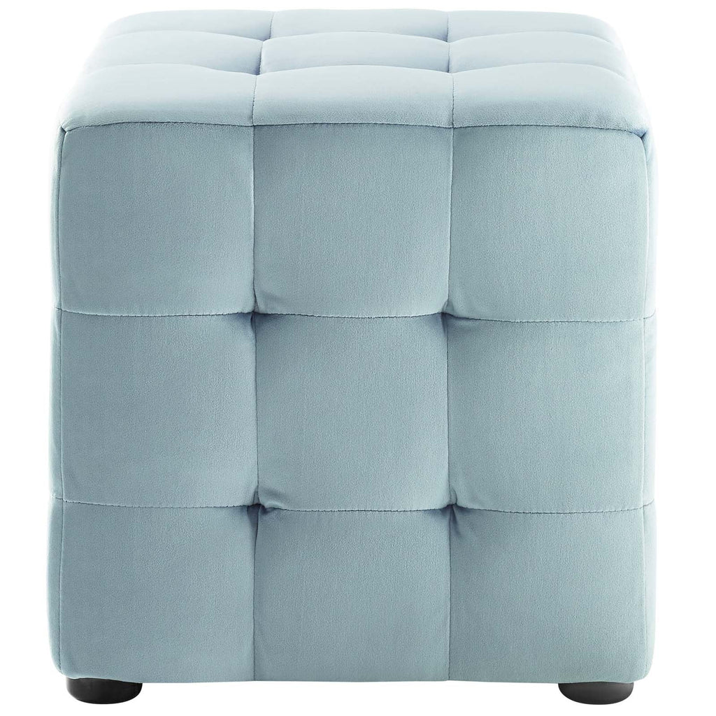 Contour Tufted Cube Performance Velvet Ottoman by Modway