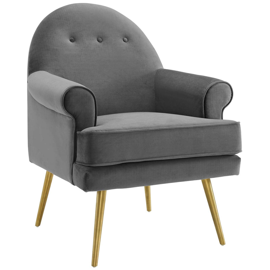 Revive Tufted Button Accent Performance Velvet Armchair by Modway
