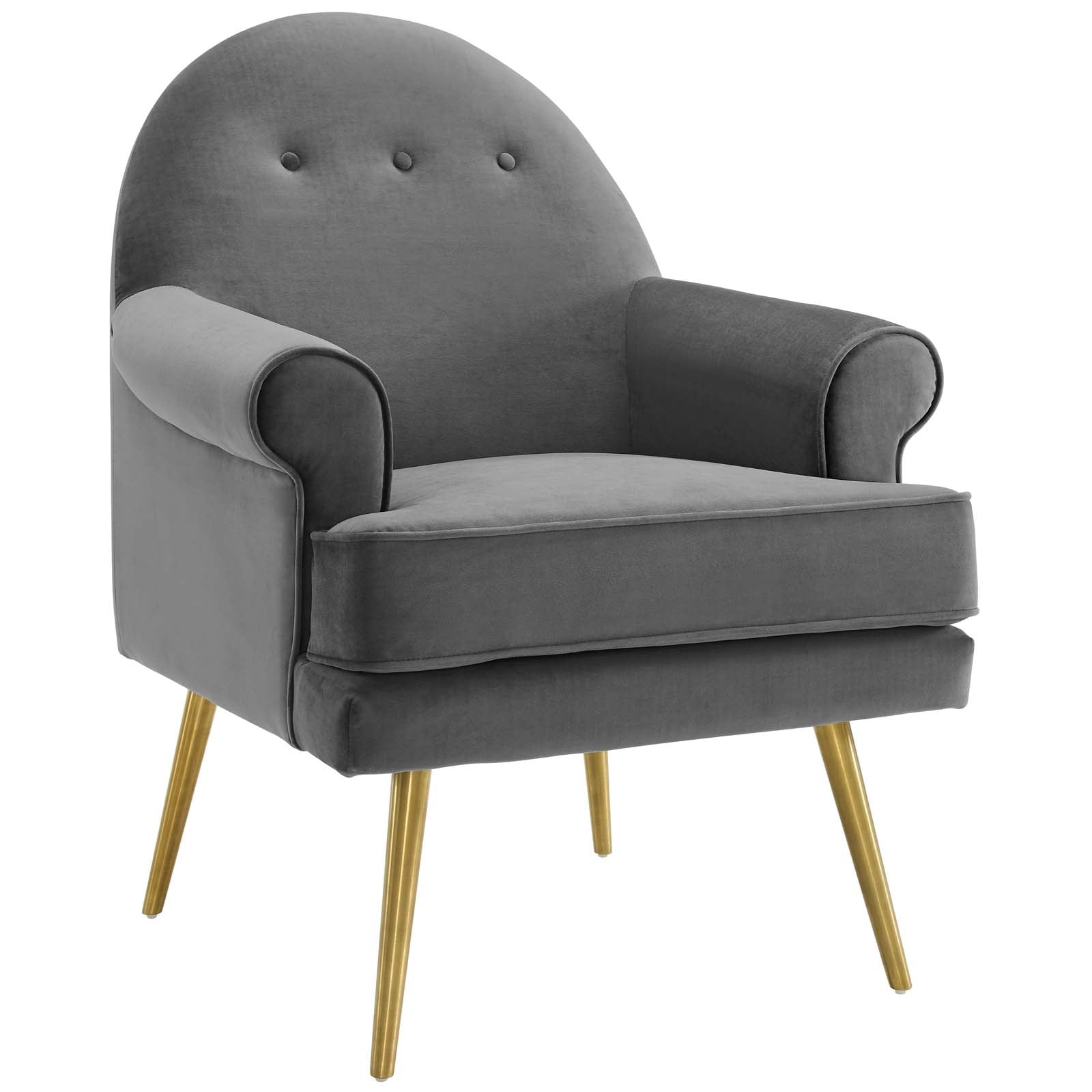Revive Tufted Button Accent Performance Velvet Armchair by Modway