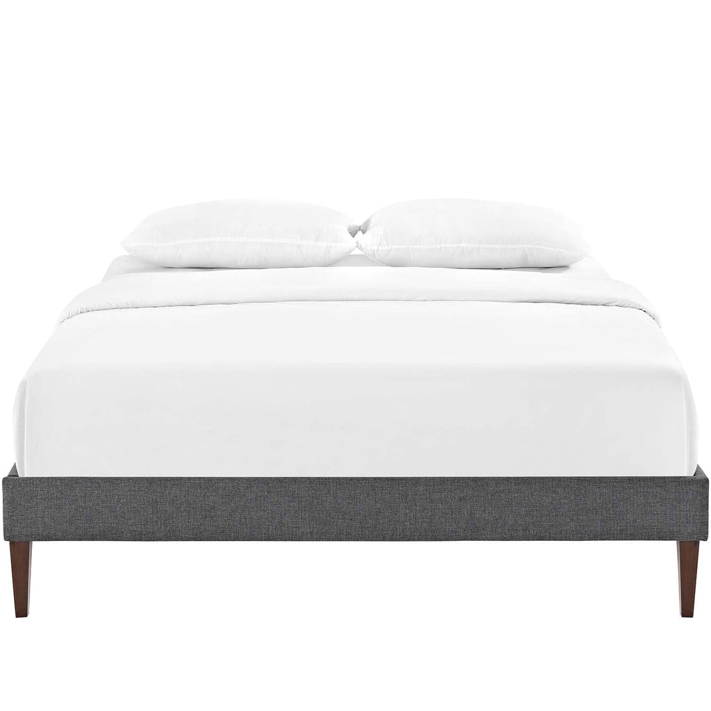 Tessie Fabric Full Bed Frame with Squared Tapered Legs by Modway